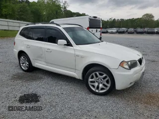 2006 BMW X3 3.0i with VIN WBXPA93486WG81891, listed as a Copart auction lot 52623155 with 217,793 mi miles and Salvage Title. Bid and sale history available at carsss.com. Image 4.
