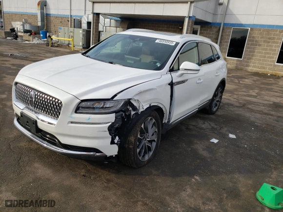 2023 Lincoln Nautilus Reserve with VIN 2LMPJ8K95PBL26391, listed as a Copart auction lot 46550935 with 12,973 mi miles and Salvage Title. Bid and sale history available at carsss.com. Image 1.