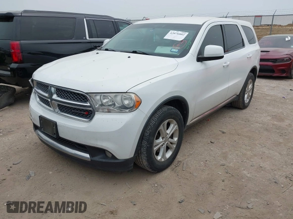 2013 Dodge Durango SXT z VIN 1C4RDHAG4DC598250, wystawiony jako IAAI lot #42076002 z przebiegiem 104 701 mil mil oraz . Historia ofert i sprzedaży dostępna na DreamBid. Obrazek 2.
