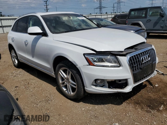 2017 Audi Q5 Premium Plus with VIN WA1L2AFP3HA027064, listed as a Copart auction lot 60634905 with 80,751 mi miles and Salvage title. Bid and sale history available at DreamBid. Image 4.