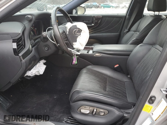 2019 Lexus LS with VIN JTHC51FF1K5007446, listed as a Copart auction lot 47107995 with 9,653 mi miles and Salvage Title. Bid and sale history available at carsss.com. Image 7.
