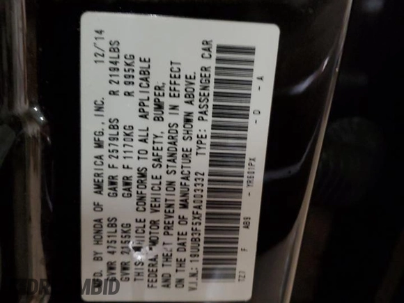 2015 Acura TLX V6 Tech with VIN 19UUB3F5XFA003332, listed as a Copart auction lot 47840065 with 50,201 mi miles and Salvage Title. Bid and sale history available at carsss.com. Image 12.