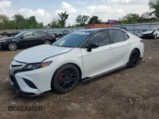 2021 Toyota Camry XSE with VIN 4T1KZ1AK0MU050329, listed as a Copart auction lot 56724505 with 44,363 mi miles and Salvage title. Bid and sale history available at DreamBid. Image 1.