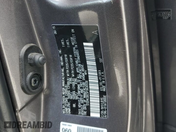 2015 Toyota Sienna XLE with VIN 5TDYK3DC5FS630556, listed as a Copart auction lot 54019705 with 183,421 mi miles and Salvage Title. Bid and sale history available at DreamBid. Image 13.