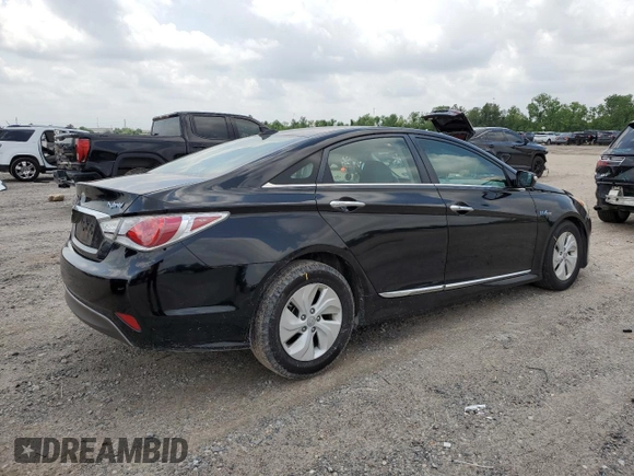 2013 Hyundai Sonata with VIN KMHEC4A46DA077537, listed as a Copart auction lot 54261175 with 125,807 mi miles and Salvage Title. Bid and sale history available at carsss.com. Image 3.