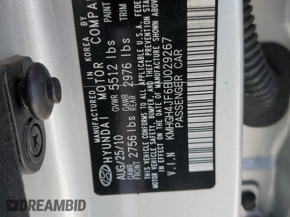 2011 Hyundai Equus Ultimate z VIN KMHGH4JF6BU029267, wystawiony jako Copart lot #48927085 z przebiegiem 113 079 mil mil oraz Szkoda całkowita • Salvage title. Historia ofert i sprzedaży dostępna na DreamBid. Obrazek 12.