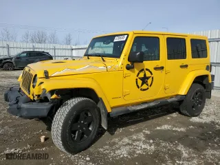 2015 Jeep Wrangler Unlimited Sahara with VIN 1C4BJWEG1FL643544, listed as a Copart auction lot 47566095 with NaN miles and Salvage Title. Bid and sale history available at carsss.com. Image 1.