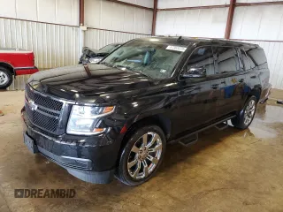 2015 Chevrolet Suburban LT z VIN 1GNSKJKC5FR708367, wystawiony jako Copart lot #57303225 z przebiegiem Nie podano mil oraz Szkoda całkowita • Salvage title. Historia ofert i sprzedaży dostępna na DreamBid. Obrazek 1.