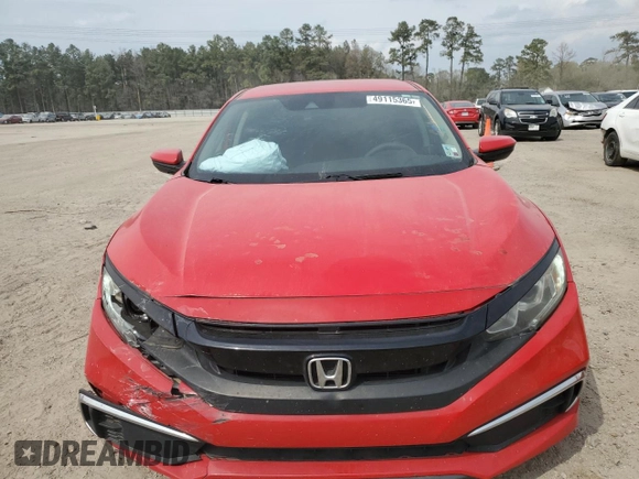 2020 Honda Civic Sedan LX with VIN 2HGFC2F64LH562834, listed as a Copart auction lot 49115365 with 71,231 mi miles and Salvage Title. Bid and sale history available at carsss.com. Image 5.