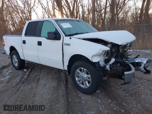 2008 Ford F-150 XLT with VIN 1FTPW14568FB11119, listed as a IAAI auction lot 41654772 with 136,426 mi miles. Bid and sale history available at carsss.com. Image 1.