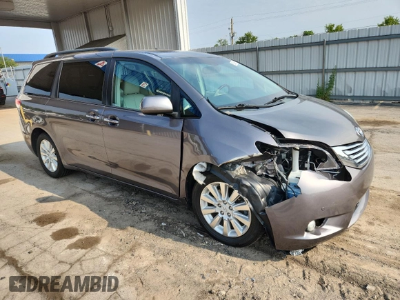 2011 Toyota Sienna XLE with VIN 5TDDK3DC6BS026264, listed as a Copart auction lot 60548865 with 147,516 mi miles and Salvage title. Bid and sale history available at DreamBid. Image 4.