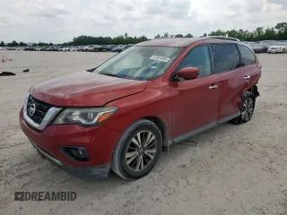 2017 Nissan Pathfinder SV z VIN 5N1DR2MN0HC639543, wystawiony jako Copart lot #57434935 z przebiegiem 148 146 mil mil oraz Szkoda całkowita • Salvage title. Historia ofert i sprzedaży dostępna na DreamBid. Obrazek 1.