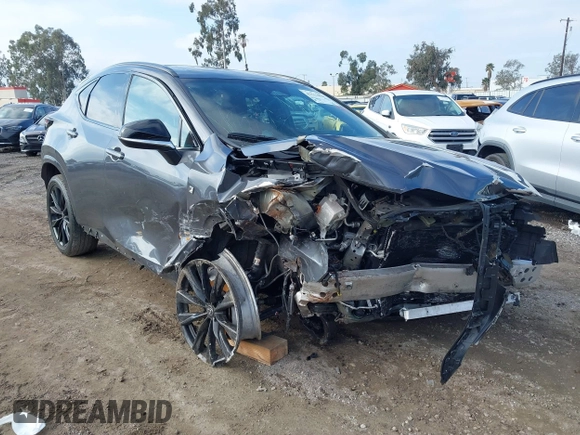 2022 Lexus NX with VIN 2T2KGCEZ4NC012724, listed as a IAAI auction lot 41512860 with 31,256 mi miles. Bid and sale history available at carsss.com. Image 1.