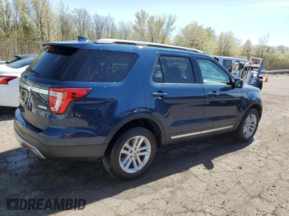 2017 Ford Explorer XLT with VIN 1FM5K7DHXHGA74761, listed as a Copart auction lot 54629345 with 85,560 mi miles and Clean Title. Bid and sale history available at carsss.com. Image 3.