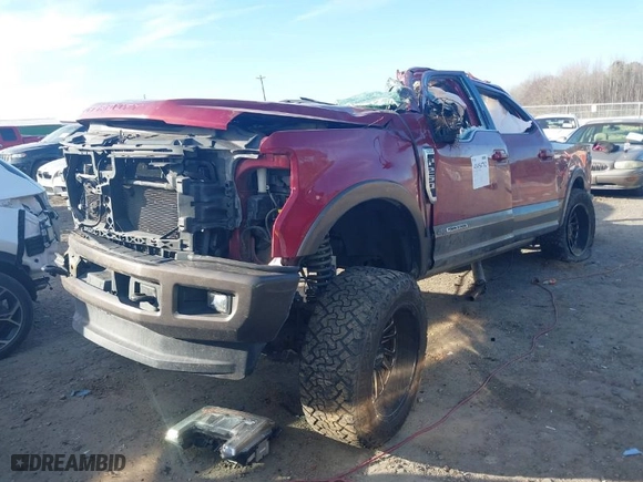 2017 Ford Super Duty F-250 SRW Lariat with VIN 1FT7W2BT8HED66108, listed as a IAAI auction lot 41454782 with 1 mi miles. Bid and sale history available at carsss.com. Image 2.