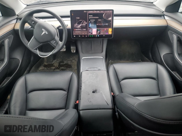 2022 Tesla Model 3 Long Range with VIN 5YJ3E1EB0NF120016, listed as a Copart auction lot 51757835 with 40,030 mi miles and Salvage Title. Bid and sale history available at DreamBid. Image 8.