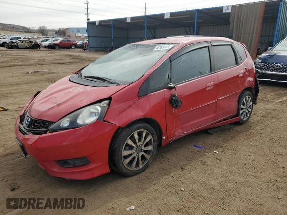 2012 Honda Fit Sport with VIN JHMGE8H52CC039480, listed as a Copart auction lot 48185445 with 106,663 mi miles and Salvage Title. Bid and sale history available at DreamBid. Image 1.