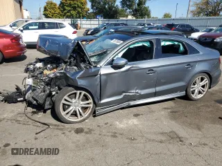 2015 Audi S3 2.0T Premium Plus with VIN WAUBFGFF7F1091957, listed as a Copart auction lot 76576804 with 0 mi miles and Salvage Title. Bid and sale history available at carsss.com. Image 1.