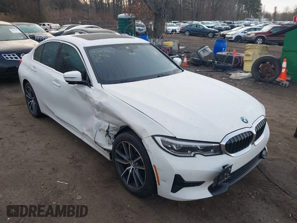2022 BMW 3 Series 330i xDrive with VIN 3MW5R7J07N8C22774, listed as a IAAI auction lot 41649369 with 22,956 mi miles. Bid and sale history available at carsss.com. Image 1.