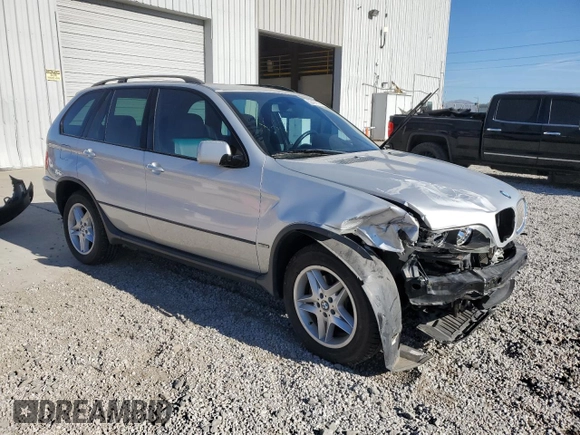 2005 BMW X5 4.4i with VIN 5UXFB53525LV14607, listed as a Copart auction lot 50407195 with 139,660 mi miles and Salvage Title. Bid and sale history available at carsss.com. Image 4.