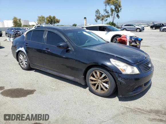 2007 Infiniti G35 Sedan Journey with VIN JNKBV61E47M718627, listed as a Copart auction lot 53912615 with 199,189 mi miles and Salvage Title. Bid and sale history available at carsss.com. Image 4.