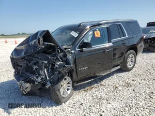 2020 Chevrolet Tahoe LT z VIN 1GNSKBKC4LR275254, wystawiony jako Copart lot #52570385 z przebiegiem Nie podano mil oraz Szkoda całkowita • Salvage title. Historia ofert i sprzedaży dostępna na DreamBid. Obrazek 1.