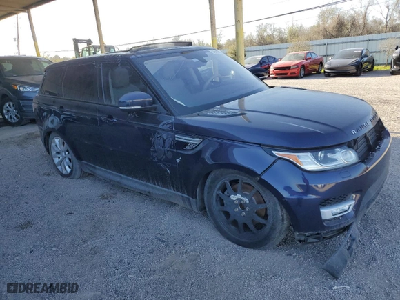 2016 Land Rover Range Rover Sport V6 HSE with VIN SALWR2PF4GA592456, listed as a Copart auction lot 48153825 with 999,999 mi miles and Clean Title. Bid and sale history available at carsss.com. Image 4.