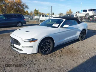 2019 Ford Mustang EcoBoost with VIN 1FATP8UH4K5188380, listed as a IAAI auction lot 40703415 with 63,748 mi miles. Bid and sale history available at carsss.com. Image 2.