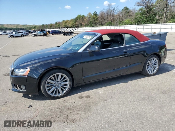 2011 Audi A5 Premium Plus with VIN WAULFAFH2BN017559, listed as a Copart auction lot 62380575 with 61,252 mi miles and Salvage title. Bid and sale history available at DreamBid. Image 1.