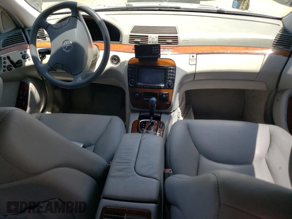 2003 Mercedes-Benz S-Class 4.3L with VIN WDBNG83J43A344741, listed as a Copart auction lot 61529804 with 168,189 mi miles and Salvage Title. Bid and sale history available at carsss.com. Image 8.