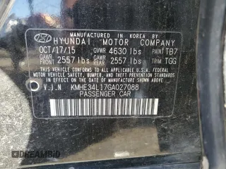 2016 Hyundai Sonata Hybrid Limited with VIN KMHE34L17GA027088, listed as a Copart auction lot 77299983 with 185,569 mi miles. Bid and sale history available at carsss.com. Image 12.