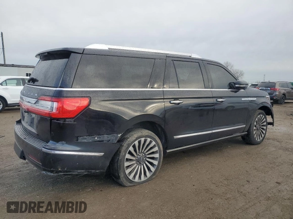 2019 Lincoln Navigator Reserve with VIN 5LMJJ3LT4KEL10417, listed as a Copart auction lot 81532284 with 140,395 mi miles and Salvage title. Bid and sale history available at DreamBid. Image 3.
