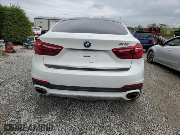 2015 BMW X6 xDrive50i with VIN 5UXKU6C51F0F94180, listed as a Copart auction lot 55306944 with 98,590 mi miles and Salvage Title. Bid and sale history available at carsss.com. Image 6.