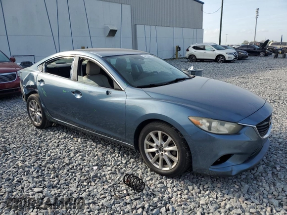 2015 Mazda 6 i Sport with VIN JM1GJ1U53F1198826, listed as a Copart auction lot 54195065 with 214,601 mi miles and Salvage Title. Bid and sale history available at carsss.com. Image 4.