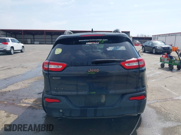 2016 Jeep Cherokee Latitude with VIN 1C4PJMCB2GW357736, listed as a IAAI auction lot 42017755 with 97,650 mi miles. Bid and sale history available at carsss.com. Image 16.