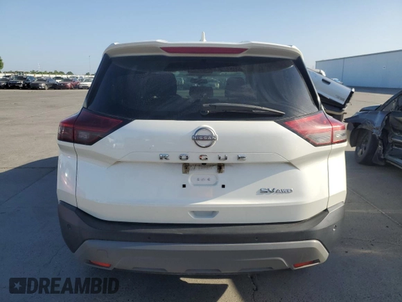 2022 Nissan Rogue SV with VIN 5N1BT3BB3NC720653, listed as a Copart auction lot 55926295 with 60,210 mi miles and Clean Title. Bid and sale history available at DreamBid. Image 6.