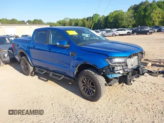 2021 Ford Ranger XL with VIN 1FTER4FHXMLD87189, listed as a IAAI auction lot 42001415 with 37,958 mi miles. Bid and sale history available at carsss.com. Image 1.