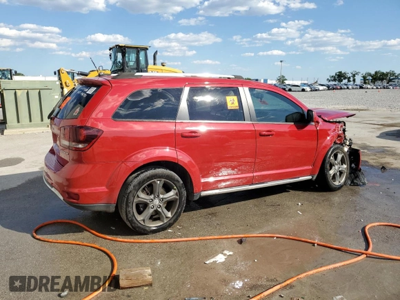 2015 Dodge Journey Crossroad with VIN 3C4PDDGG7FT533617, listed as a Copart auction lot 50380085 with 145,243 mi miles and Salvage title. Bid and sale history available at DreamBid. Image 3.