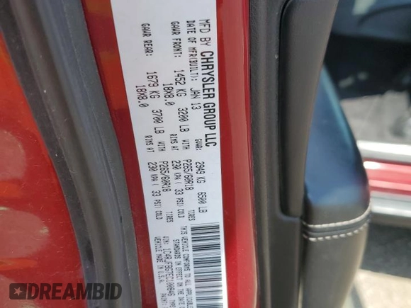 2014 Jeep Grand Cherokee Limited with VIN 1C4RJFBG7EC100846, listed as a Copart auction lot 60416575 with 216,468 mi miles and Salvage title. Bid and sale history available at DreamBid. Image 13.