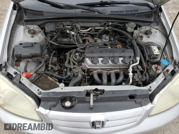 2003 Honda Civic EX with VIN 2HGES25713H550231, listed as a Copart auction lot 46478485 with 210,039 mi miles and Salvage Title. Bid and sale history available at DreamBid. Image 11.