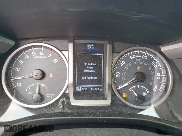 2019 Toyota Tacoma SR5 with VIN 5TFAZ5CN5KX085412, listed as a Copart auction lot 61011315 with 46,384 mi miles and Salvage title. Bid and sale history available at DreamBid. Image 9.