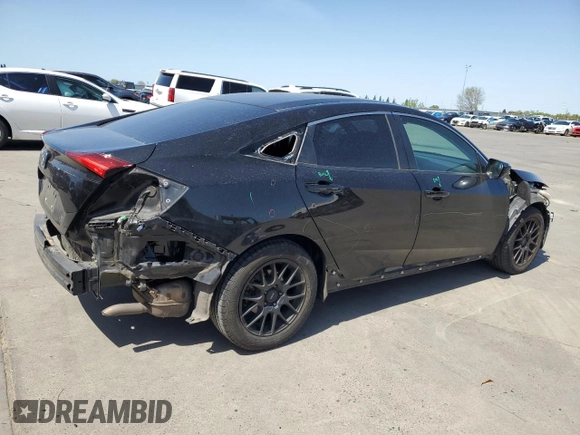 2016 Honda Civic Sedan LX with VIN 2HGFC2F55GH521464, listed as a Copart auction lot 52149185 with 78,269 mi miles and Salvage Title. Bid and sale history available at carsss.com. Image 3.