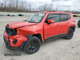2019 Jeep Renegade Latitude z VIN ZACNJBBB9KPK29509, wystawiony jako Copart lot #51972455 z przebiegiem 115 035 mil mil oraz Szkoda całkowita • Salvage title. Historia ofert i sprzedaży dostępna na DreamBid. Obrazek 1.