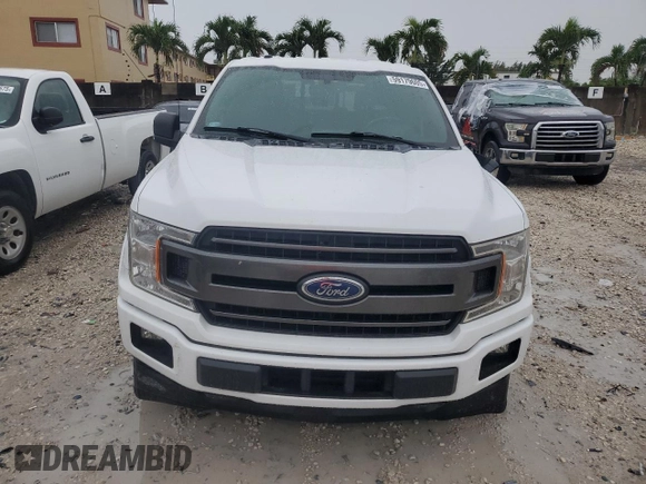 2018 Ford F-150 XL with VIN 1FTEW1CP6JKD50225, listed as a Copart auction lot 59179605 with 105,602 mi miles and Salvage title. Bid and sale history available at DreamBid. Image 5.