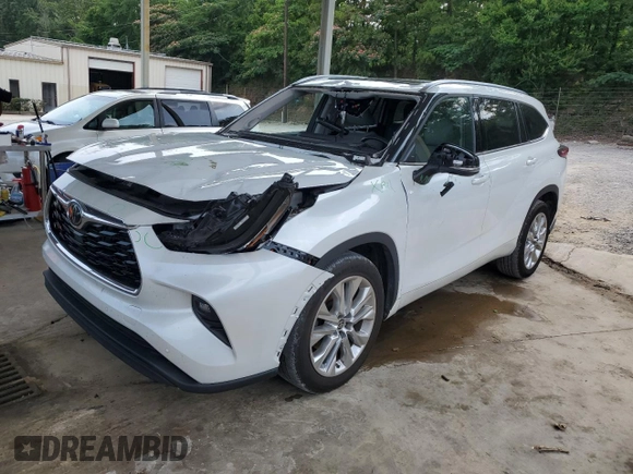 2023 Toyota Highlander L with VIN 5TDKDRAH0PS039765, listed as a Copart auction lot 59381995 with 29,982 mi miles and Salvage title. Bid and sale history available at DreamBid. Image 1.