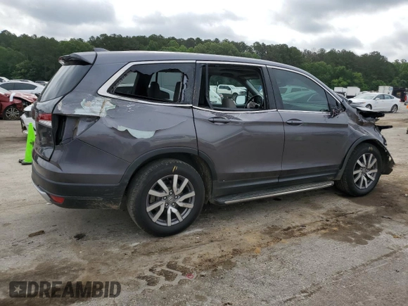 2021 Honda Pilot EX-L z VIN 5FNYF5H50MB036356, wystawiony jako Copart lot #56970145 z przebiegiem 77 625 mil mil oraz Szkoda całkowita • Salvage title. Historia ofert i sprzedaży dostępna na DreamBid. Obrazek 3.