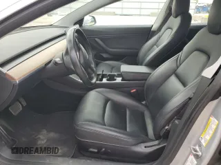 2018 Tesla Model 3 Long Range Battery with VIN 5YJ3E1EB5JF087606, listed as a Copart auction lot 52298485 with 73,242 mi miles and Salvage Title. Bid and sale history available at DreamBid. Image 7.