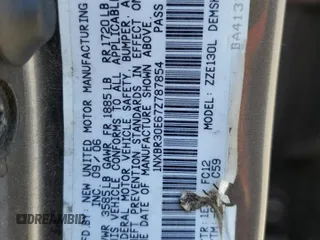 2007 Toyota Corolla CE с VIN 1NXBR30E67Z787854, выставлен на аукционе Copart как лот 59926775 с пробегом 259 652 миль миль и Чистый • Clean title. История ставок и продаж доступна на DreamBid. Изображение 12.