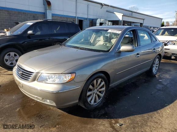 2009 Hyundai Azera GLS with VIN KMHFC46D69A372965, listed as a Copart auction lot 79397374 with 106,207 mi miles and Salvage Title. Bid and sale history available at carsss.com. Image 1.