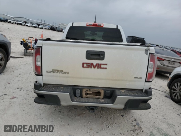 2015 GMC Canyon 2WD SLE with VIN 1GTG5BE31F1227070, listed as a Copart auction lot 51337865 with 49,394 mi miles and Salvage Title. Bid and sale history available at DreamBid. Image 6.